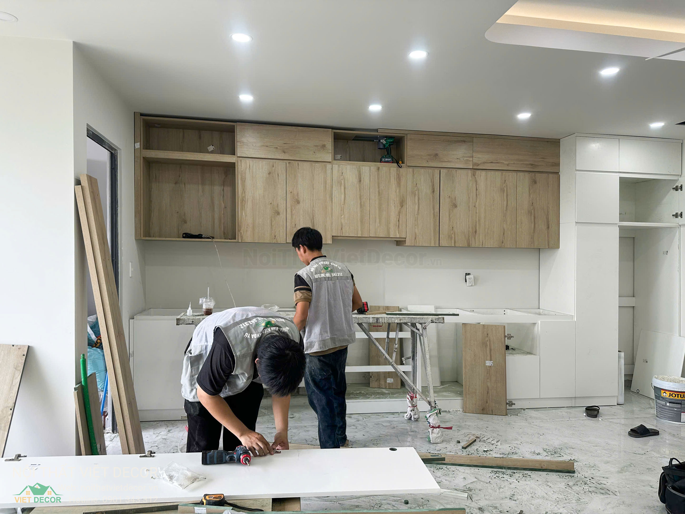 Nội Thất Việt Decor thiết kế thi công trang trí xây dựng hoàn thiện, nội thất căn hộ 3 phòng ngủ dự án chung cư Lavida Plus quận 7 phường Tân Hưng tp HCM thi công lắp đặt nội thất