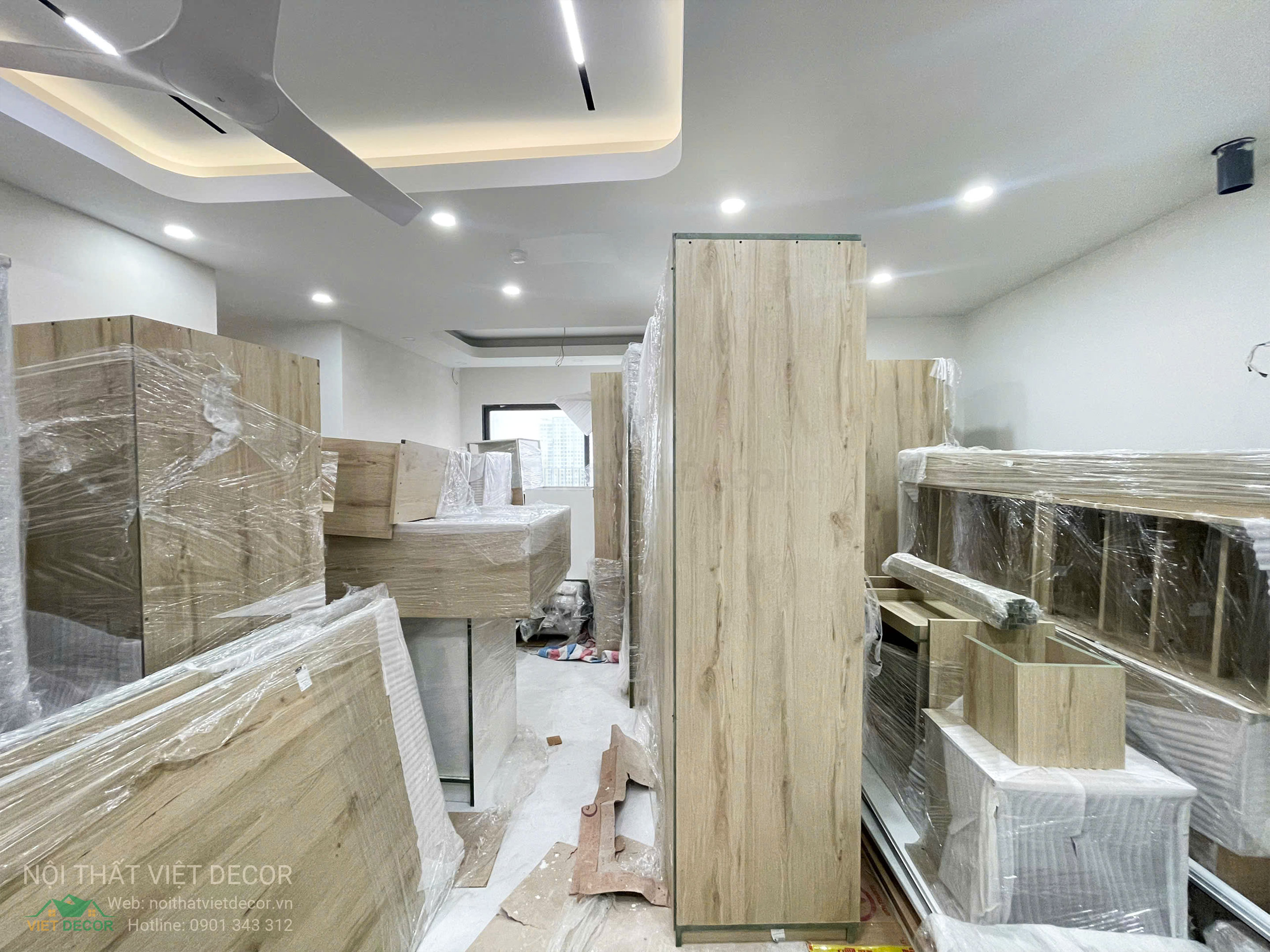 Nội Thất Việt Decor thiết kế thi công trang trí xây dựng hoàn thiện, nội thất căn hộ 3 phòng ngủ dự án chung cư Lavida Plus quận 7 phường Tân Hưng tp HCM thi công lắp đặt nội thất
