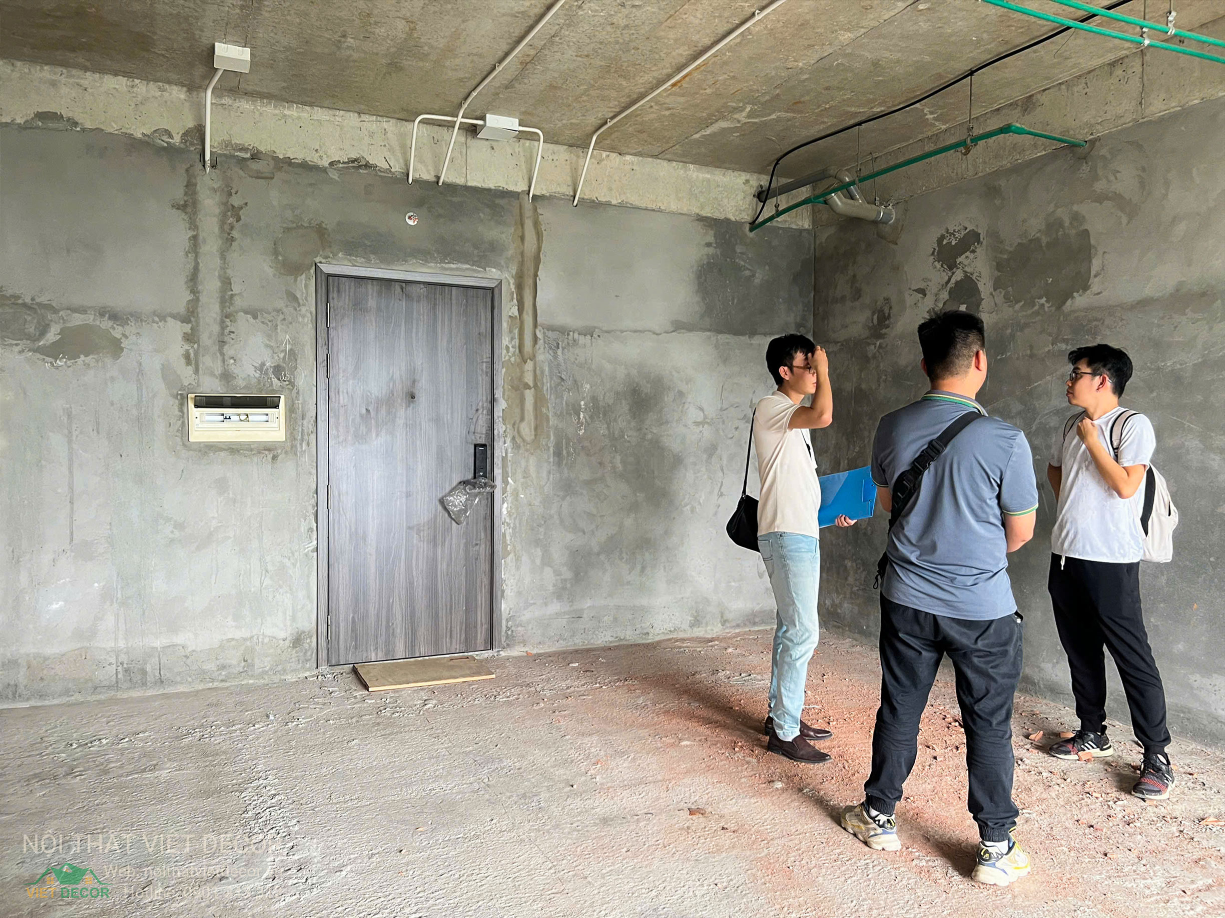 Nội Thất Việt Decor thiết kế thi công trang trí xây dựng hoàn thiện, nội thất căn hộ 3 phòng ngủ dự án chung cư Lavida Plus quận 7 phường Tân Hưng tp HCM khảo sát hiện trạng