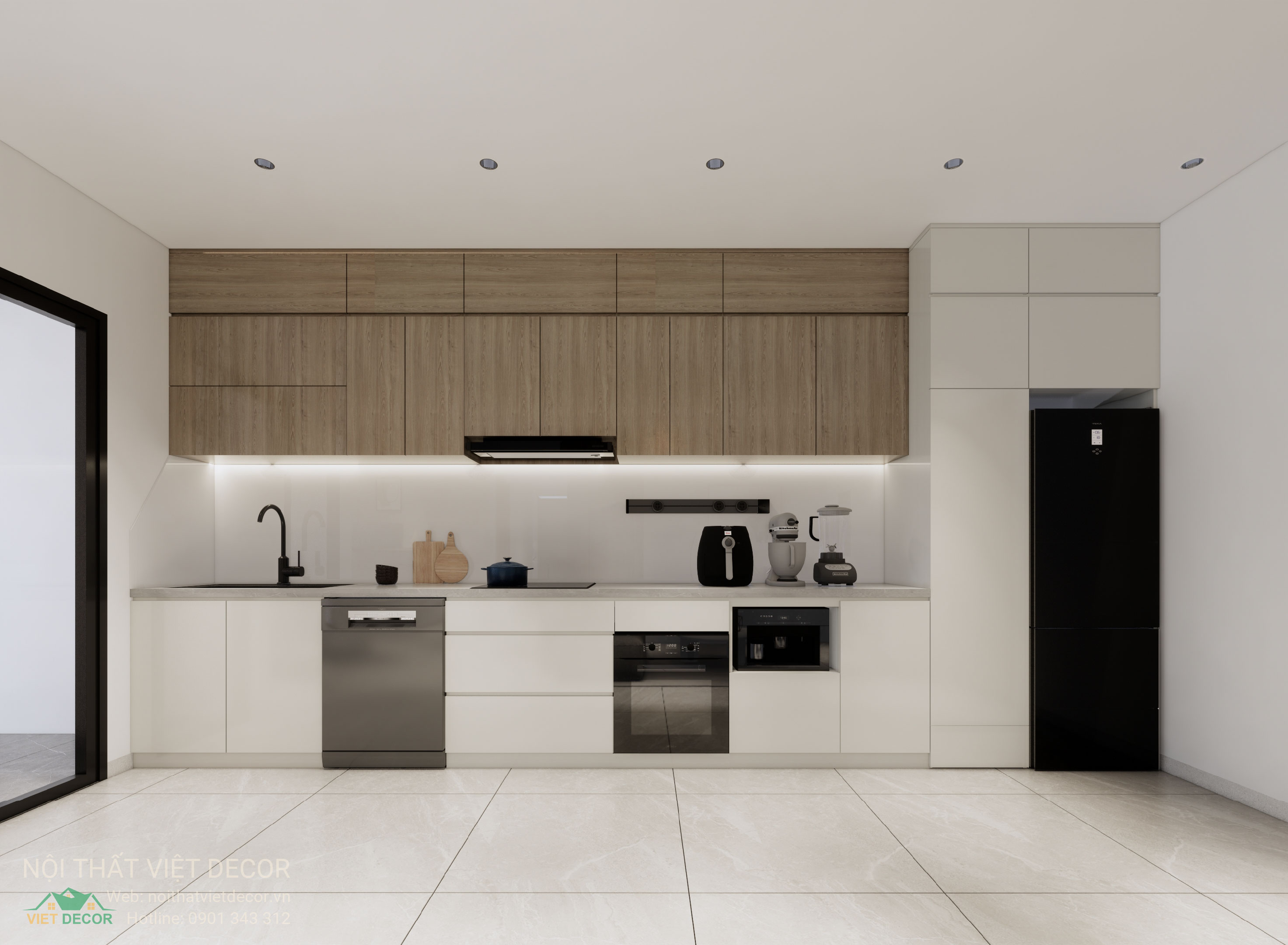 Nội Thất Việt Decor thiết kế thi công trang trí xây dựng hoàn thiện, nội thất căn hộ 3 phòng ngủ dự án chung cư Lavida Plus quận 7 phường Tân Hưng tp HCM