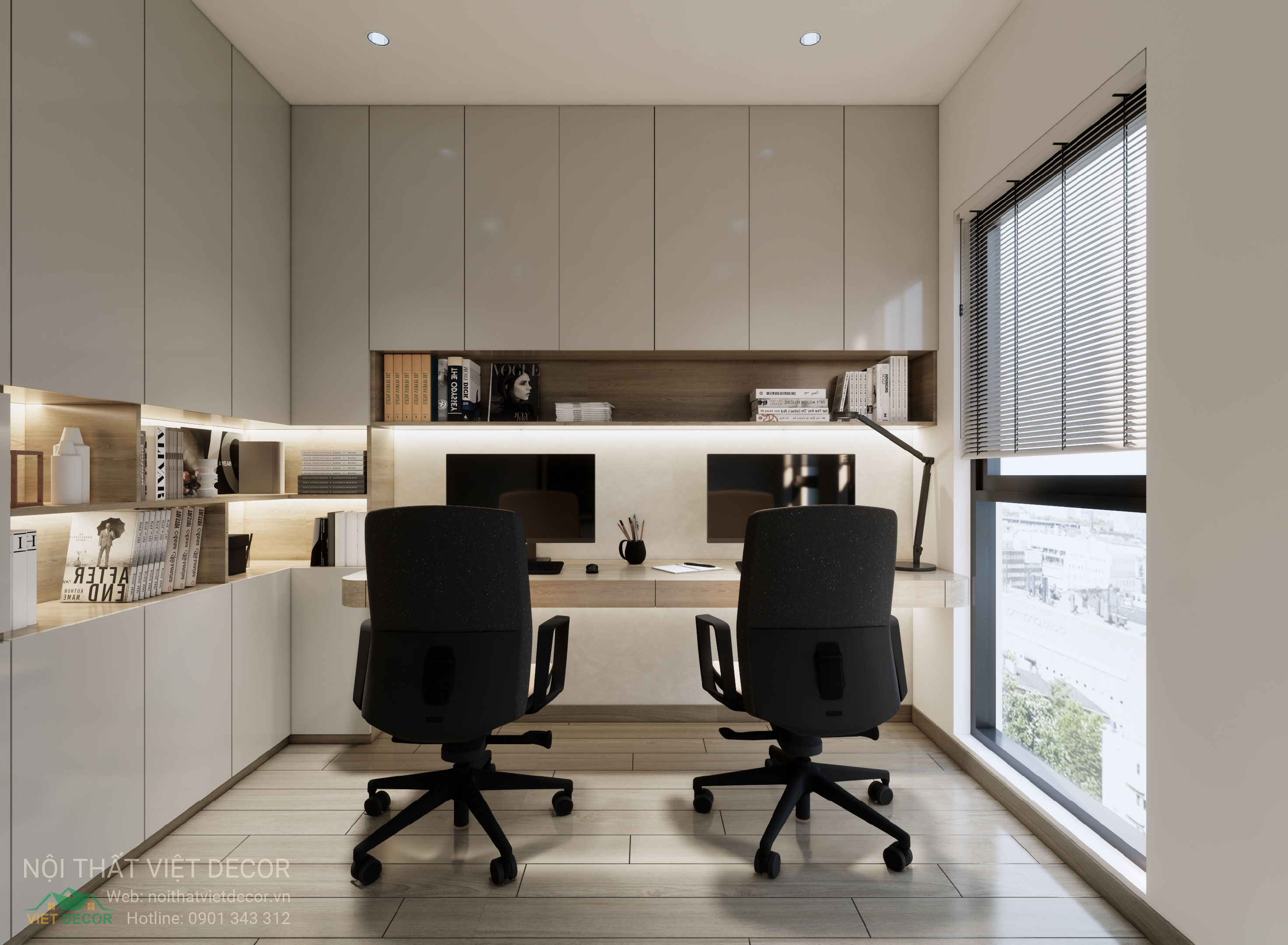 Nội Thất Việt Decor thiết kế thi công trang trí xây dựng hoàn thiện, nội thất căn hộ 3 phòng ngủ dự án chung cư Lavida Plus quận 7 phường Tân Hưng tp HCM