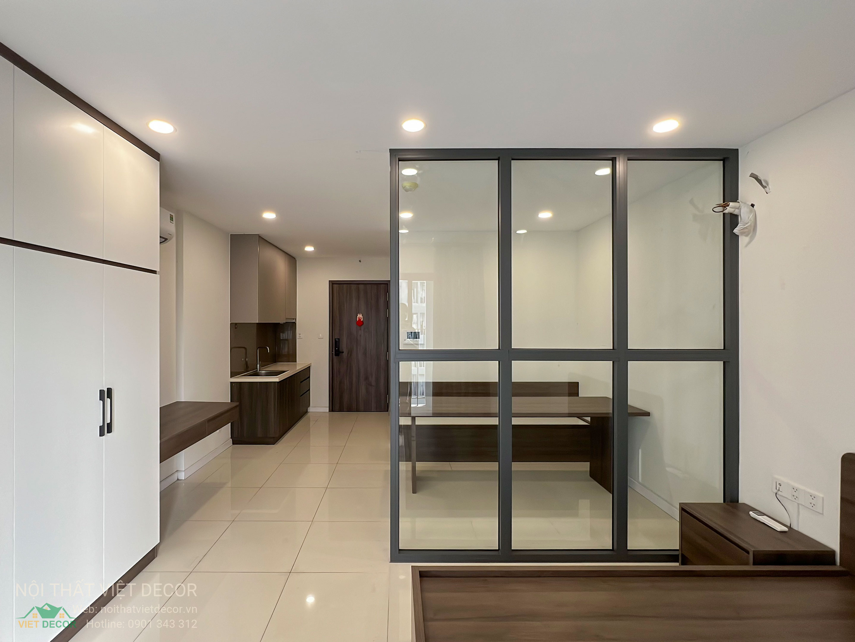 Nội thất Việt Decor thiết kế thi công nội thất căn hộ officetel chung cư Lavida Plus phường Tân Hừng Tp HCM