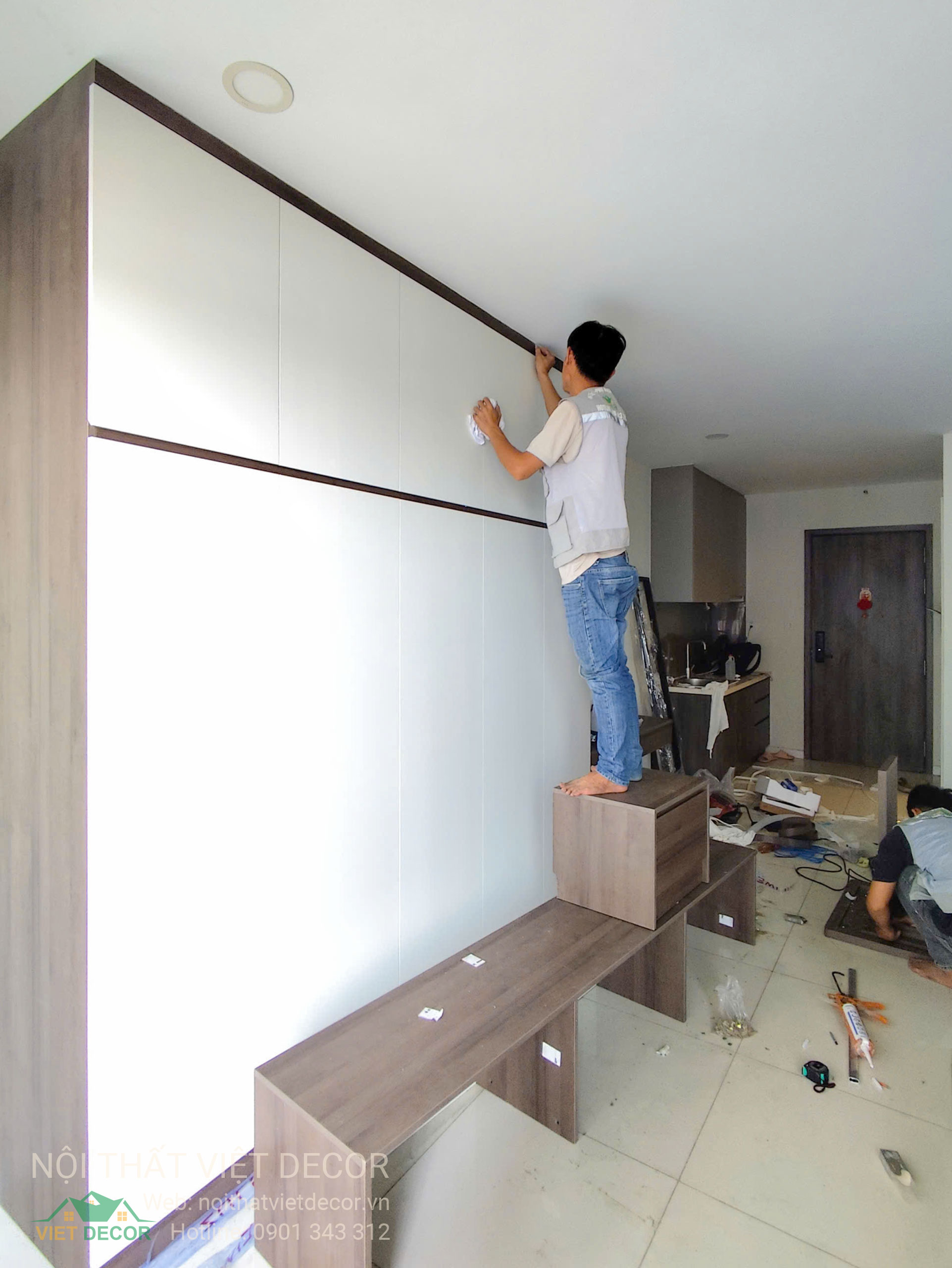 Nội thất Việt Decor thiết kế thi công nội thất căn hộ officetel chung cư Lavida Plus phường Tân Hừng Tp HCM