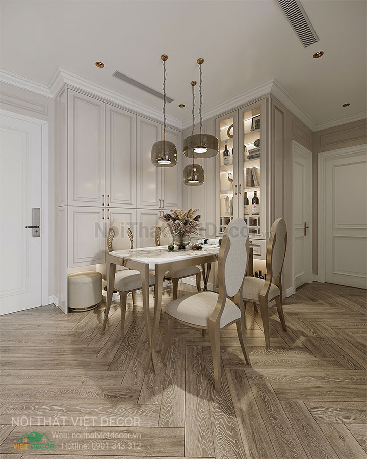 Nội Thất Việt Decor thiết kế thi công nội thất căn hộ phong cách tân cổ điển sang trọng luxury