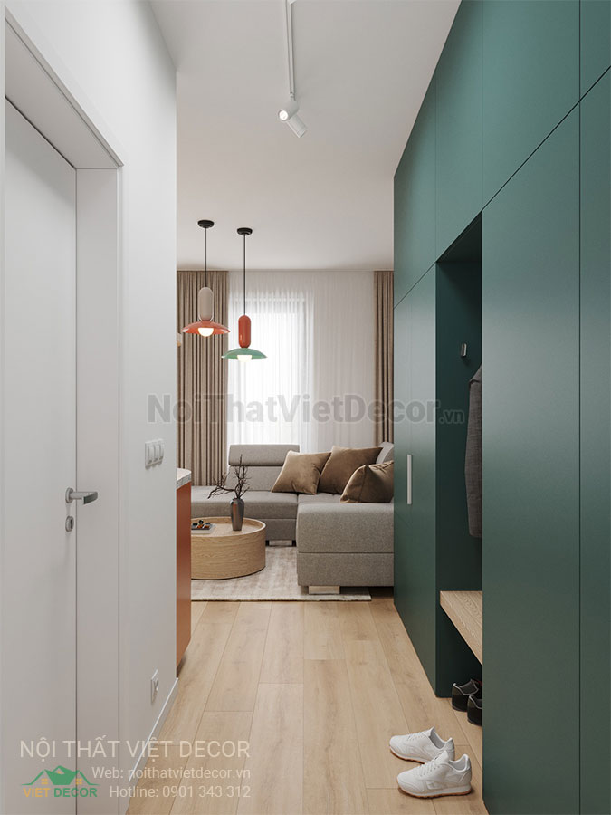 Nội Thất Việt Decor thiết kế thi công nội thất căn hộ phong cách color block