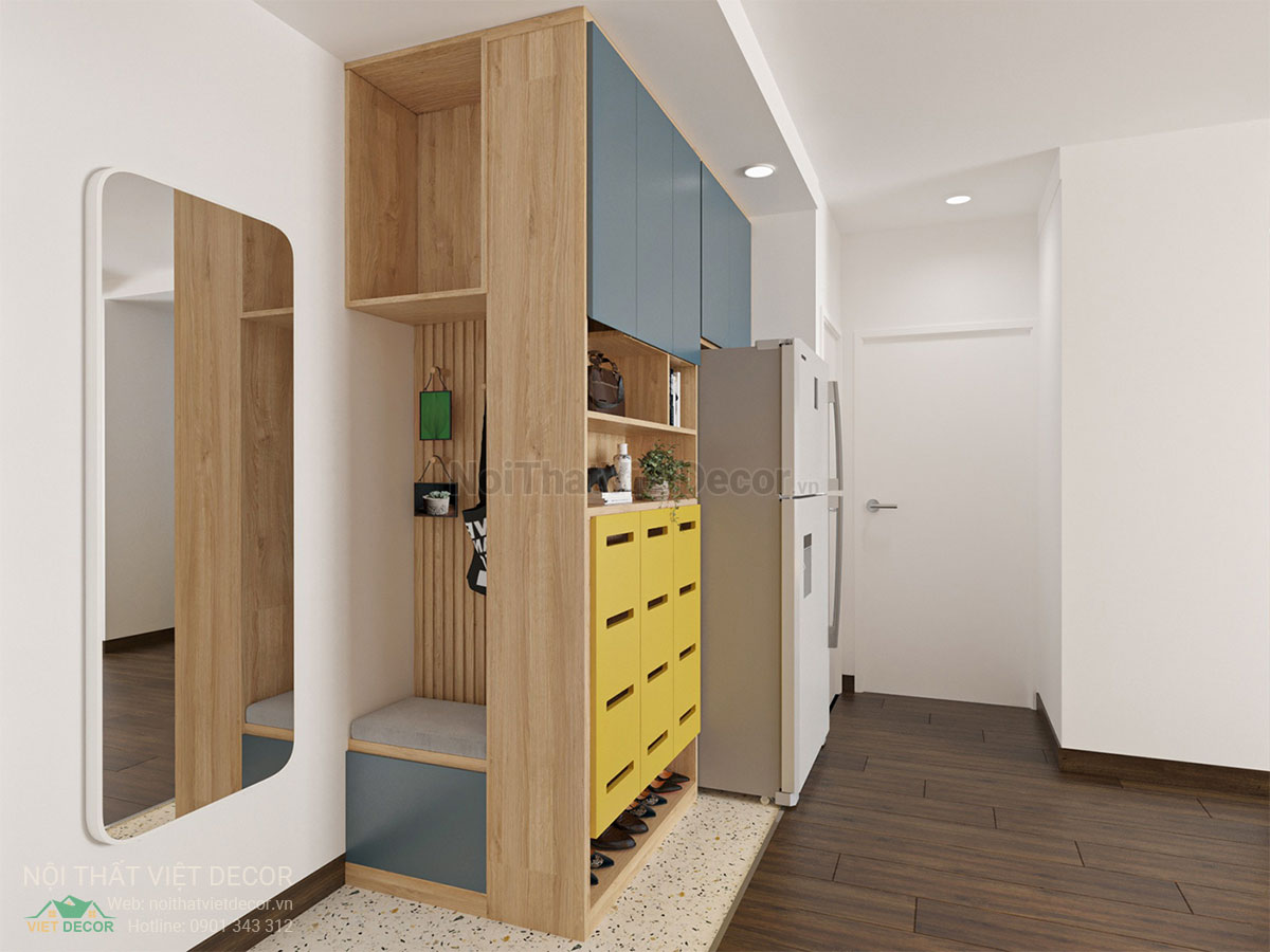 Nội Thất Việt Decor thiết kế thi công nội thất căn hộ phong cách color block