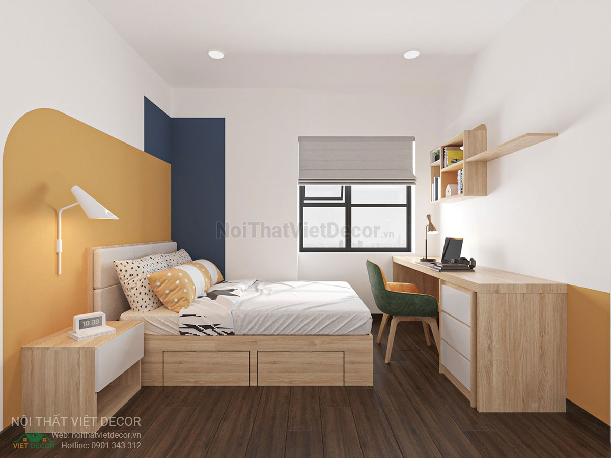 Nội Thất Việt Decor thiết kế thi công nội thất căn hộ phong cách color block