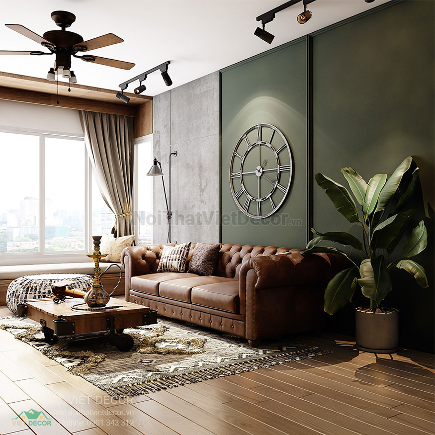 Nội Thất Việt Decor thiết kế thi công nội thất căn hộ phong cách công nghiệp industrial