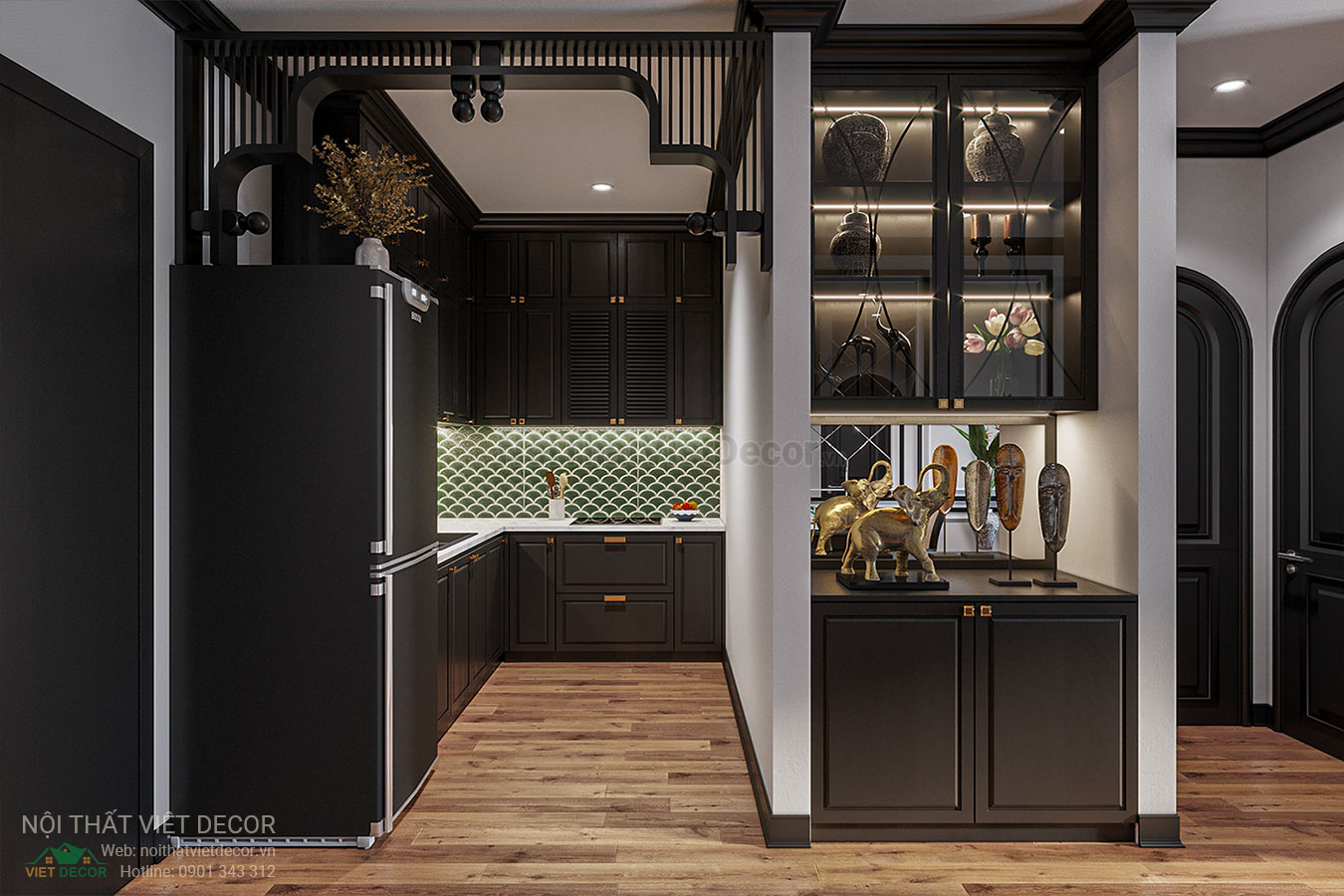Nội Thất Việt Decor thiết kế thi công nội thất căn hộ phong cách đông dương indochine