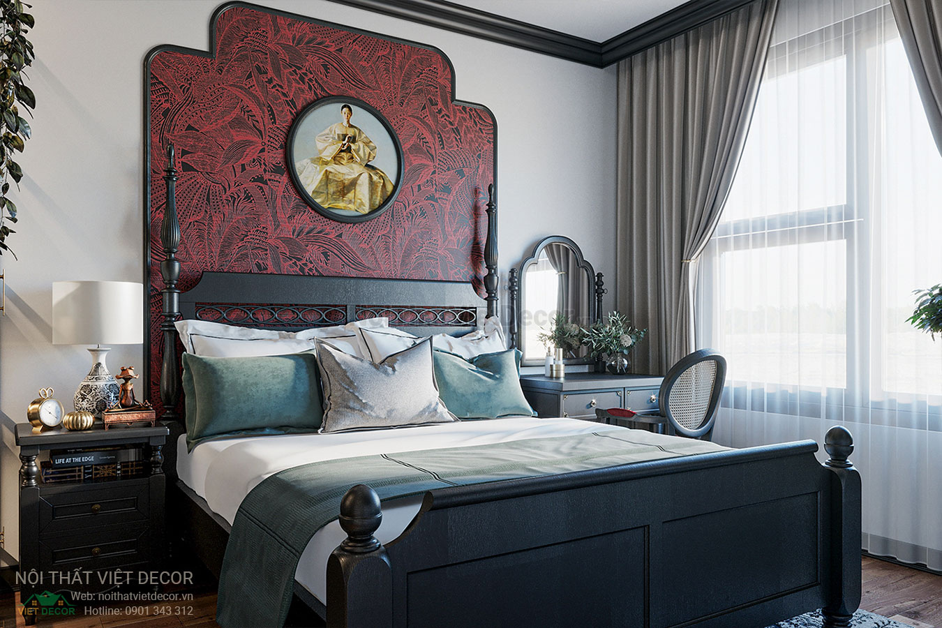 Nội Thất Việt Decor thiết kế thi công nội thất căn hộ phong cách đông dương indochine
