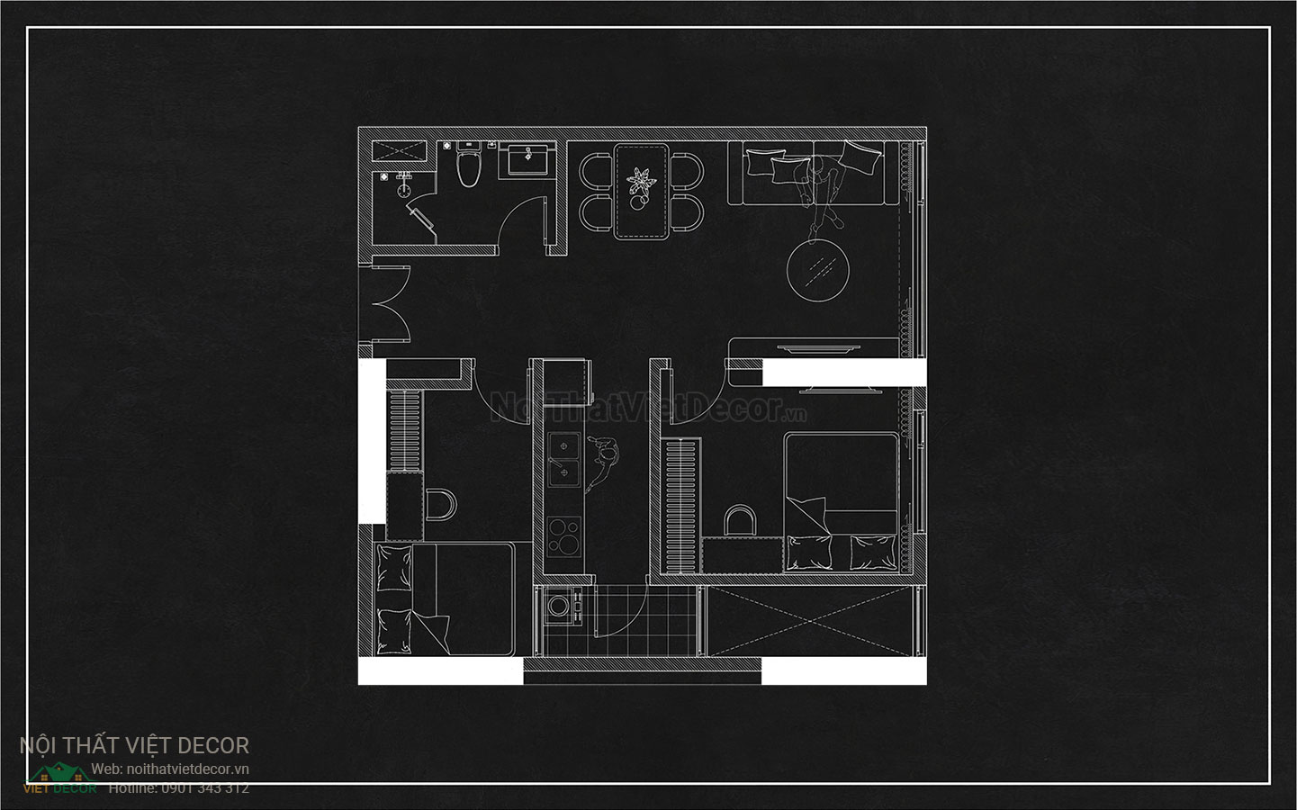 Nội Thất Việt Decor thiết kế thi công nội thất căn hộ phong cách hiện đại modern
