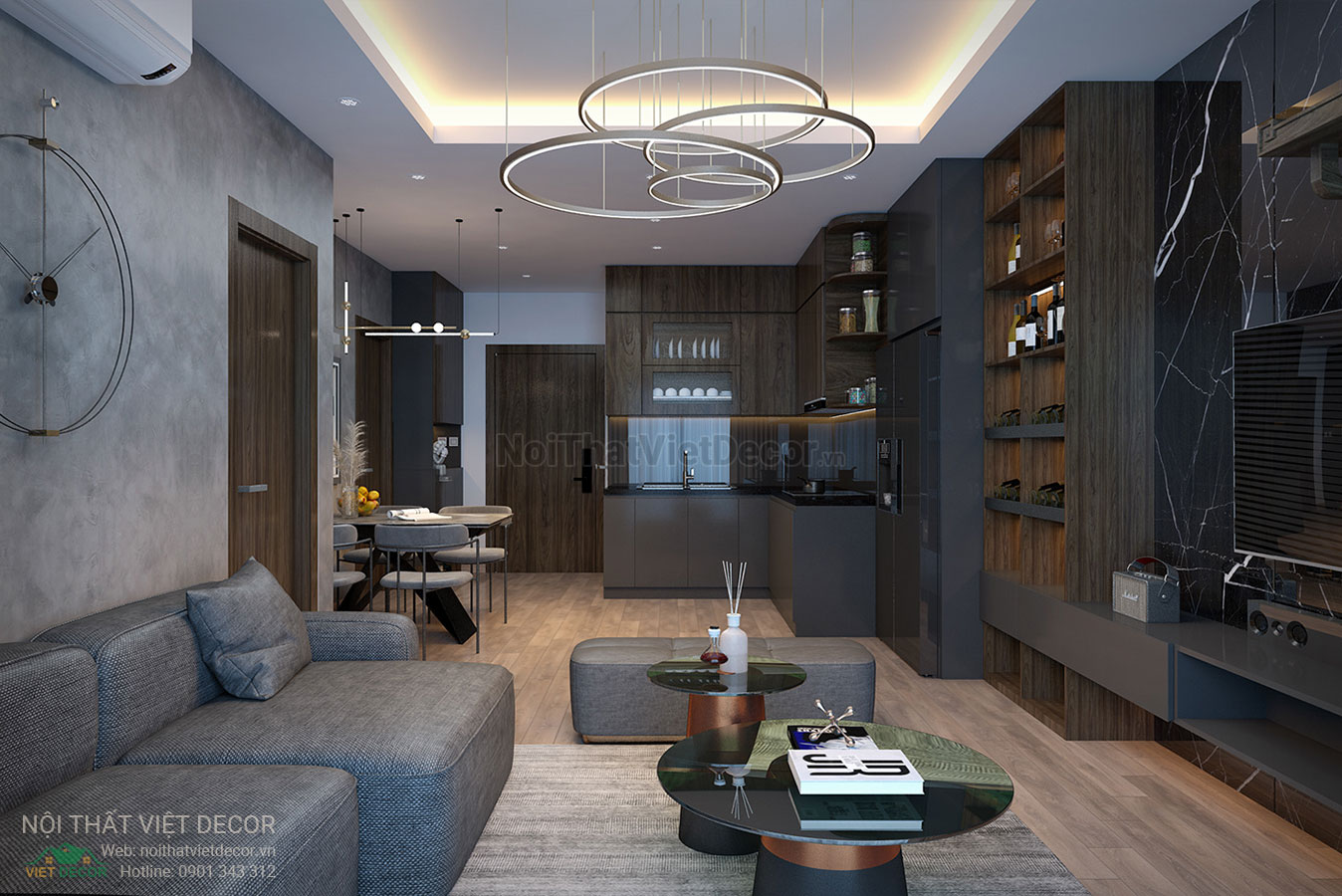 Nội Thất Việt Decor thiết kế thi công nội thất căn hộ phong cách hiện đại modern