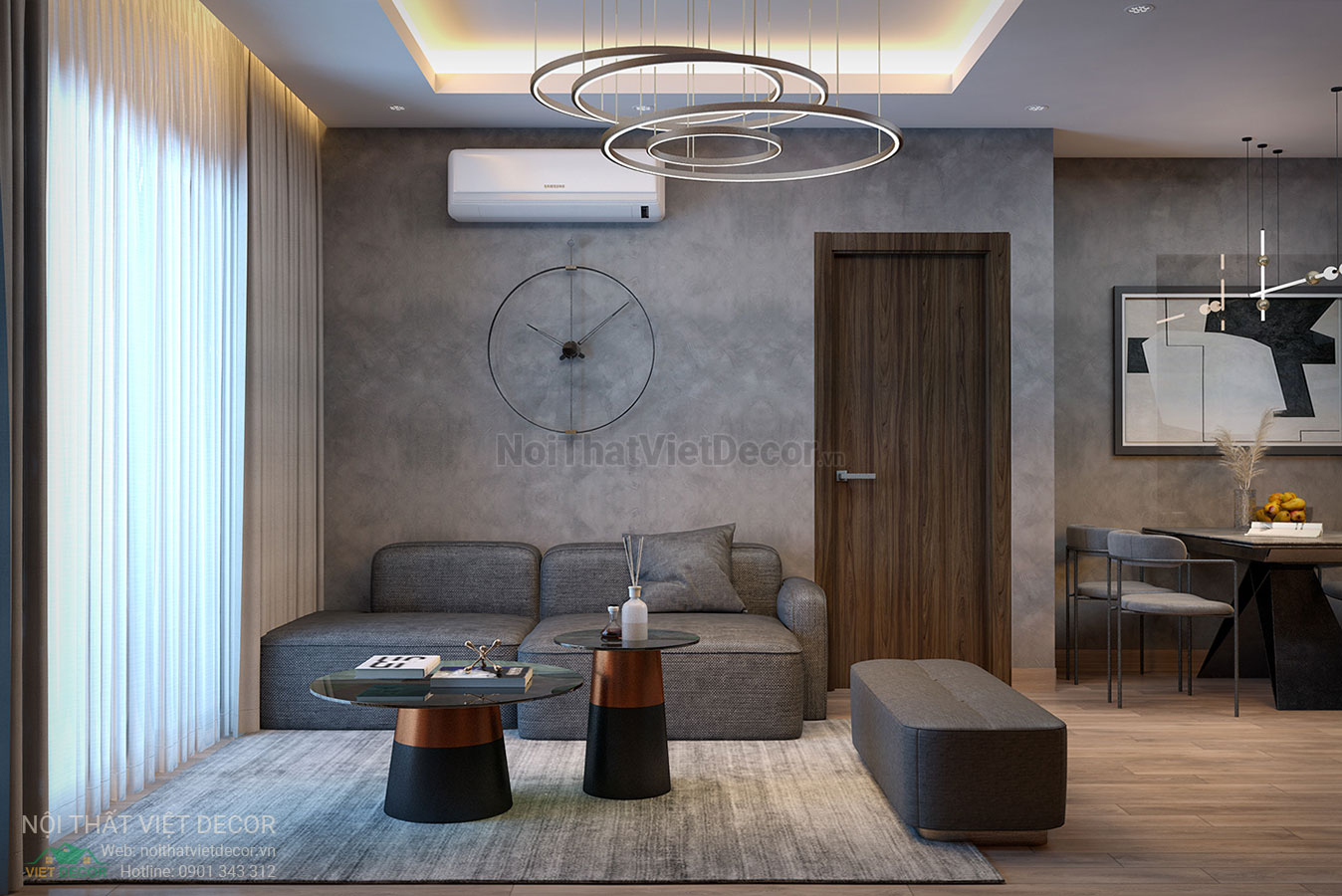 Nội Thất Việt Decor thiết kế thi công nội thất căn hộ phong cách hiện đại modern