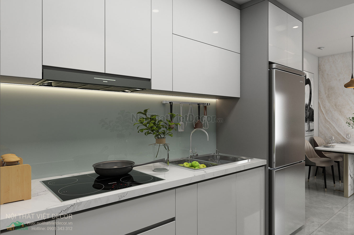 Nội Thất Việt Decor thiết kế thi công nội thất căn hộ phong cách hiện đại tối giản modern minimalism