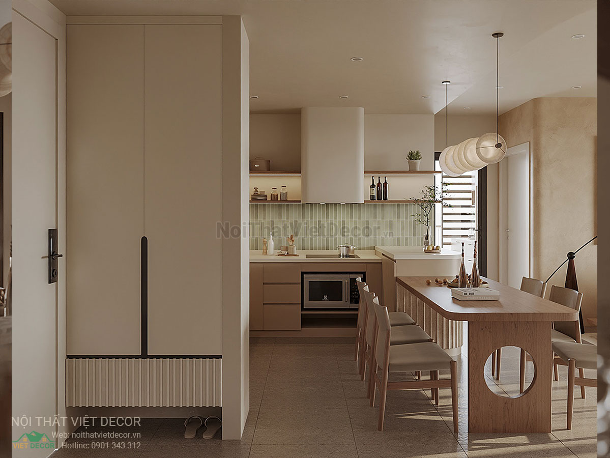 Nội Thất Việt Decor thiết kế thi công nội thất căn hộ phong cách Nhật Bản japandi kết hợp scandinavia