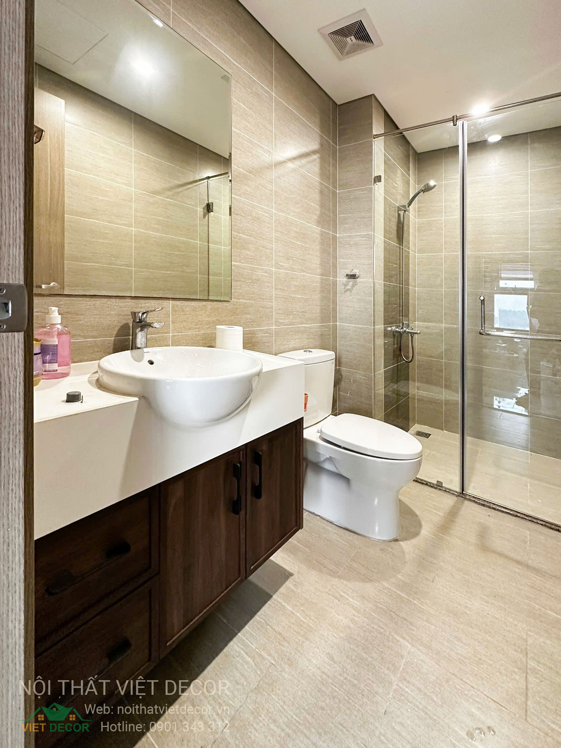 Nội thất Việt Decor thiết kế thi công trang trí nội thất căn hộ 2 phòng ngủ tòa nhà Origami chung cư Vinhomes Grand Park TP HCM