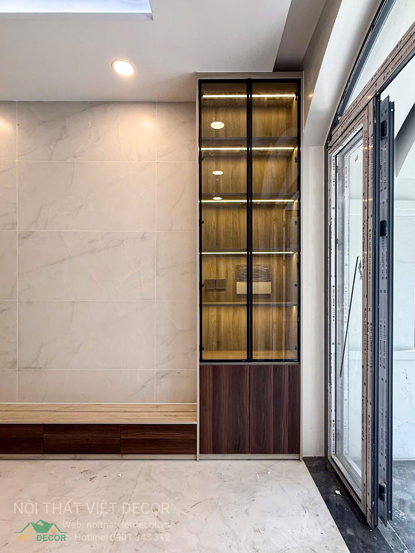 Nội Thất Việt Decor thiết kế, thi công nội thất nhà phố biệt thự Lavilla Green City tại Tân An, Long An (Tây Ninh) phong cách hiện đại tối giản