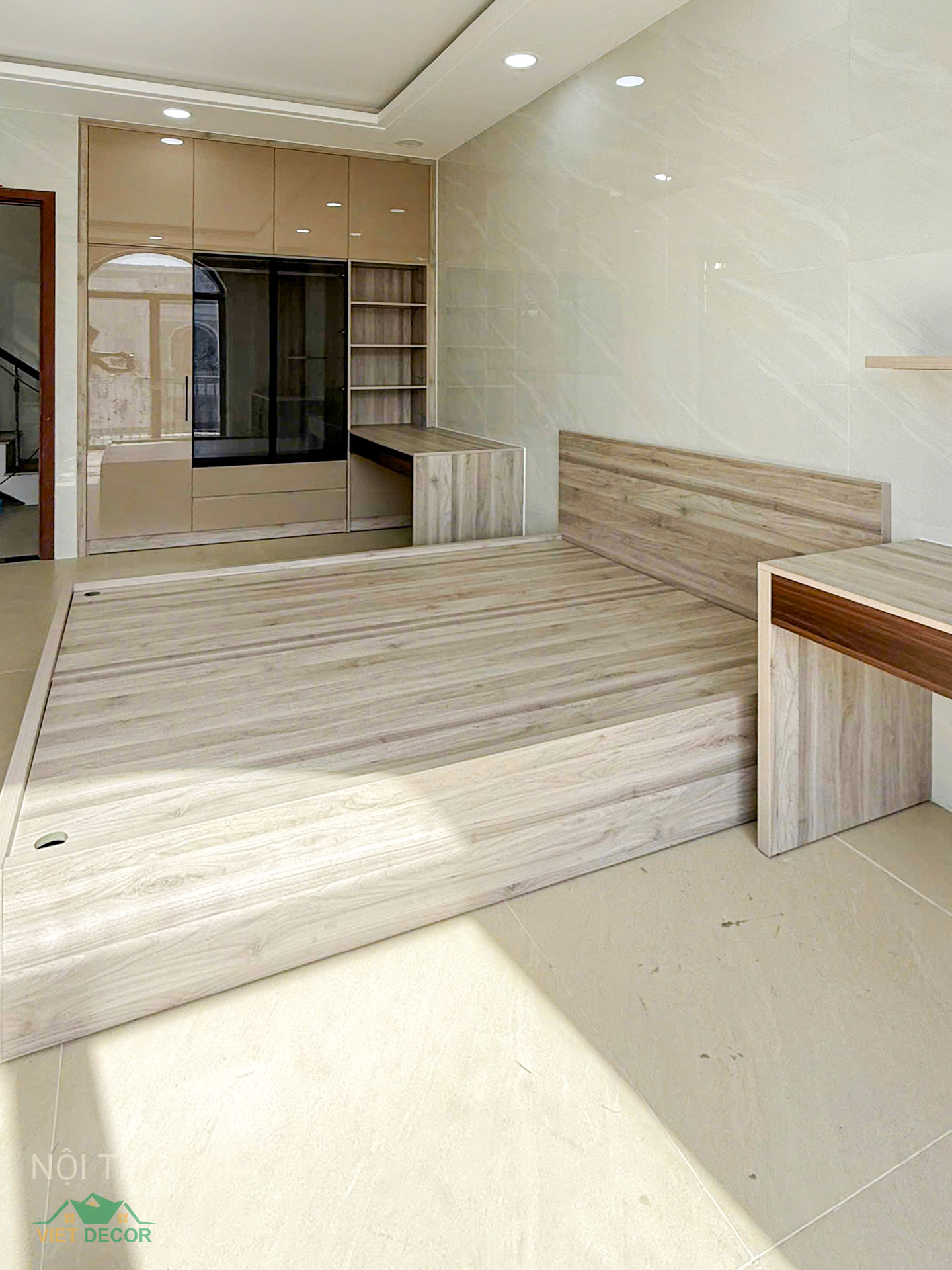 Nội Thất Việt Decor thiết kế, thi công nội thất nhà phố biệt thự Lavilla Green City tại Tân An, Long An (Tây Ninh) phong cách hiện đại tối giản