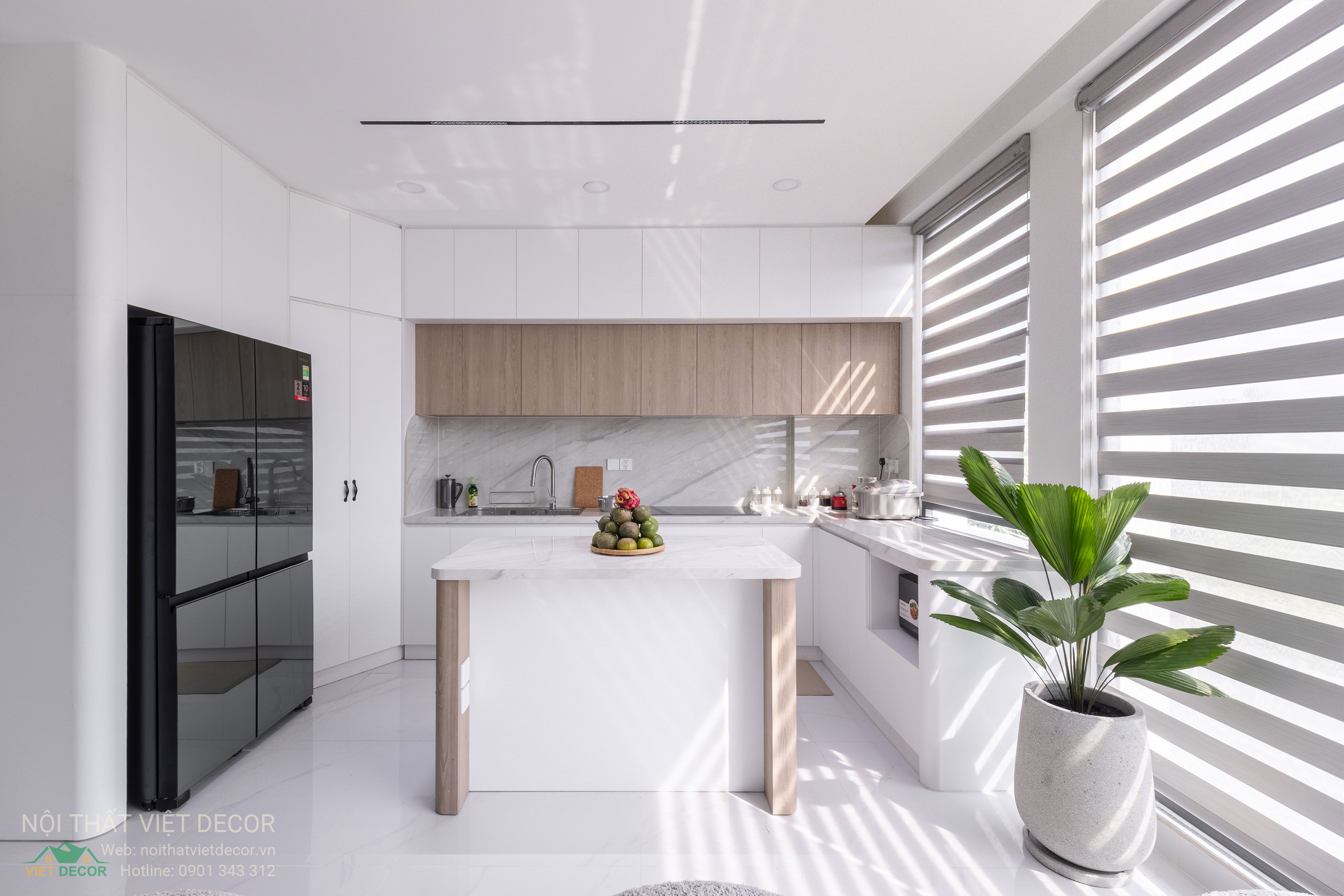 Nội Thất Việt Decor thiết kế thi công trang trí nội thất nhà phố tại phường Long Bình TP HCM, nhà bếp