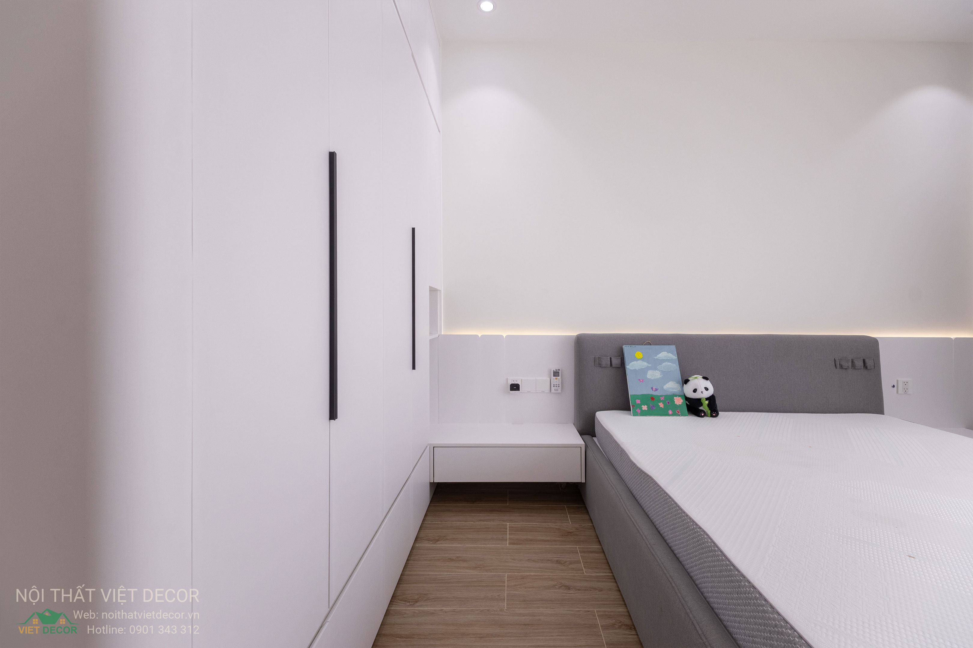 Nội Thất Việt Decor thiết kế thi công trang trí nội thất nhà phố tại phường Long Bình TP HCM, phòng ngủ