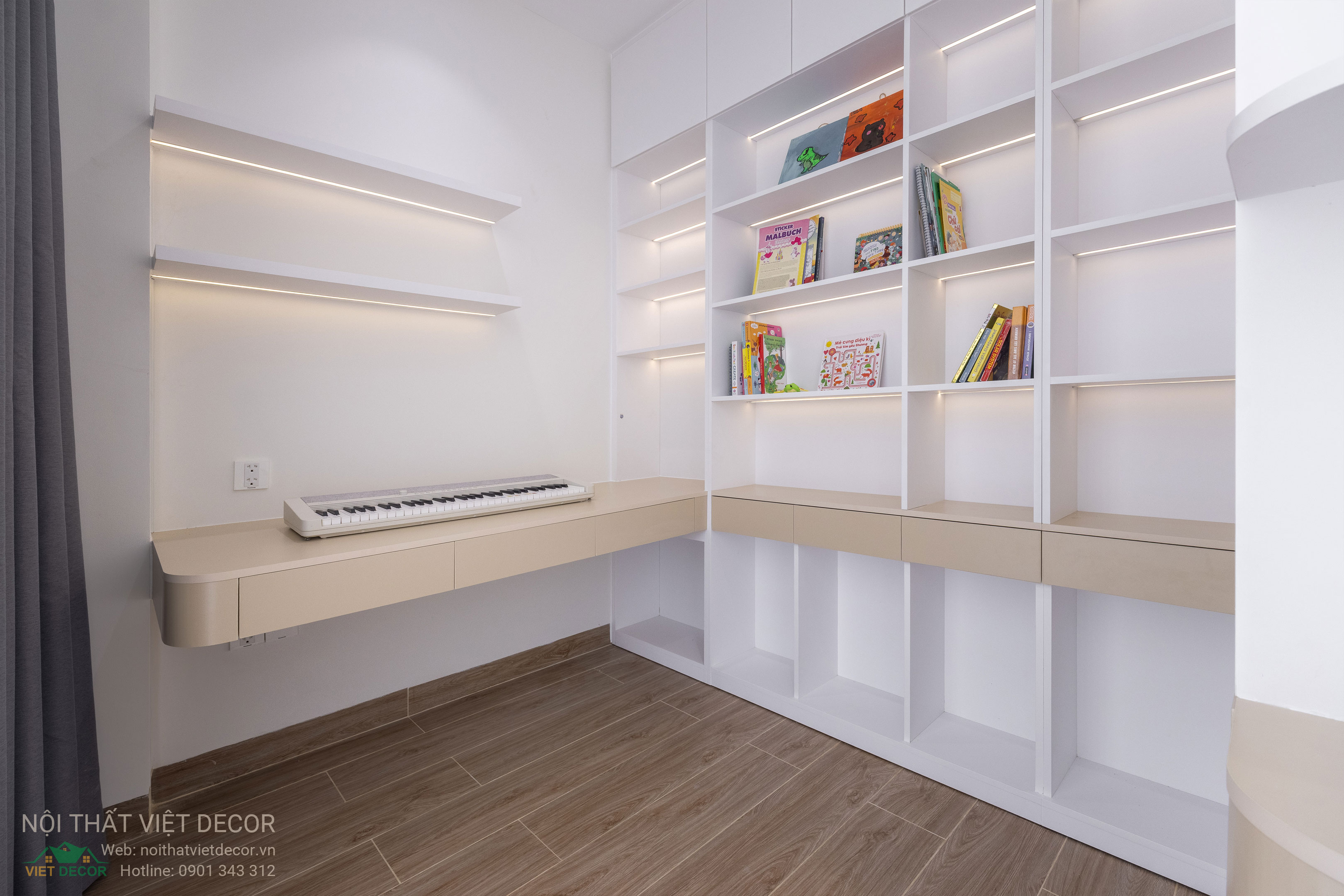 Nội Thất Việt Decor thiết kế thi công trang trí nội thất nhà phố tại phường Long Bình TP HCM, phòng ngủ