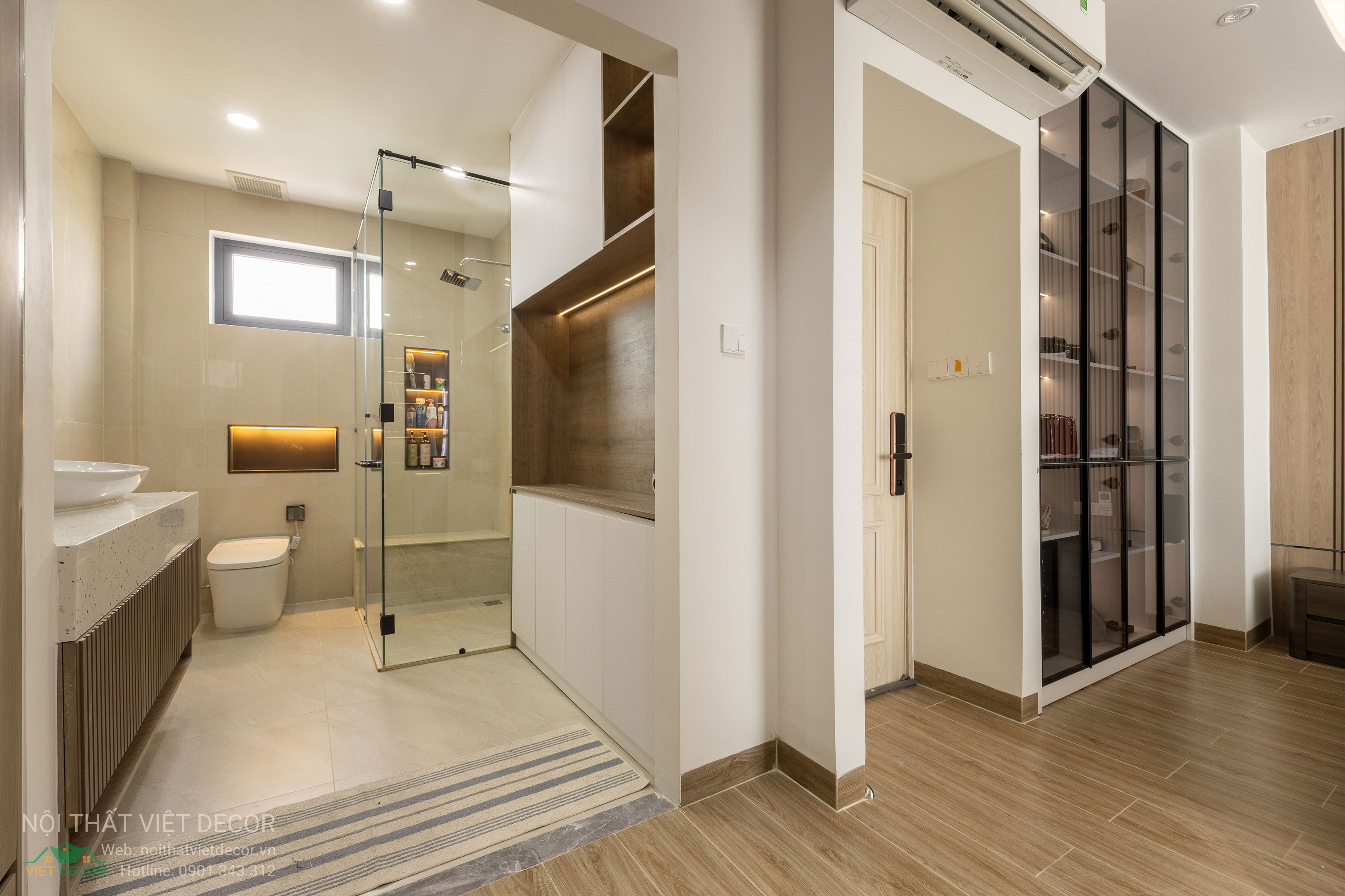 Nội Thất Việt Decor thiết kế thi công trang trí nội thất nhà phố tại phường Long Bình TP HCM, wc master
