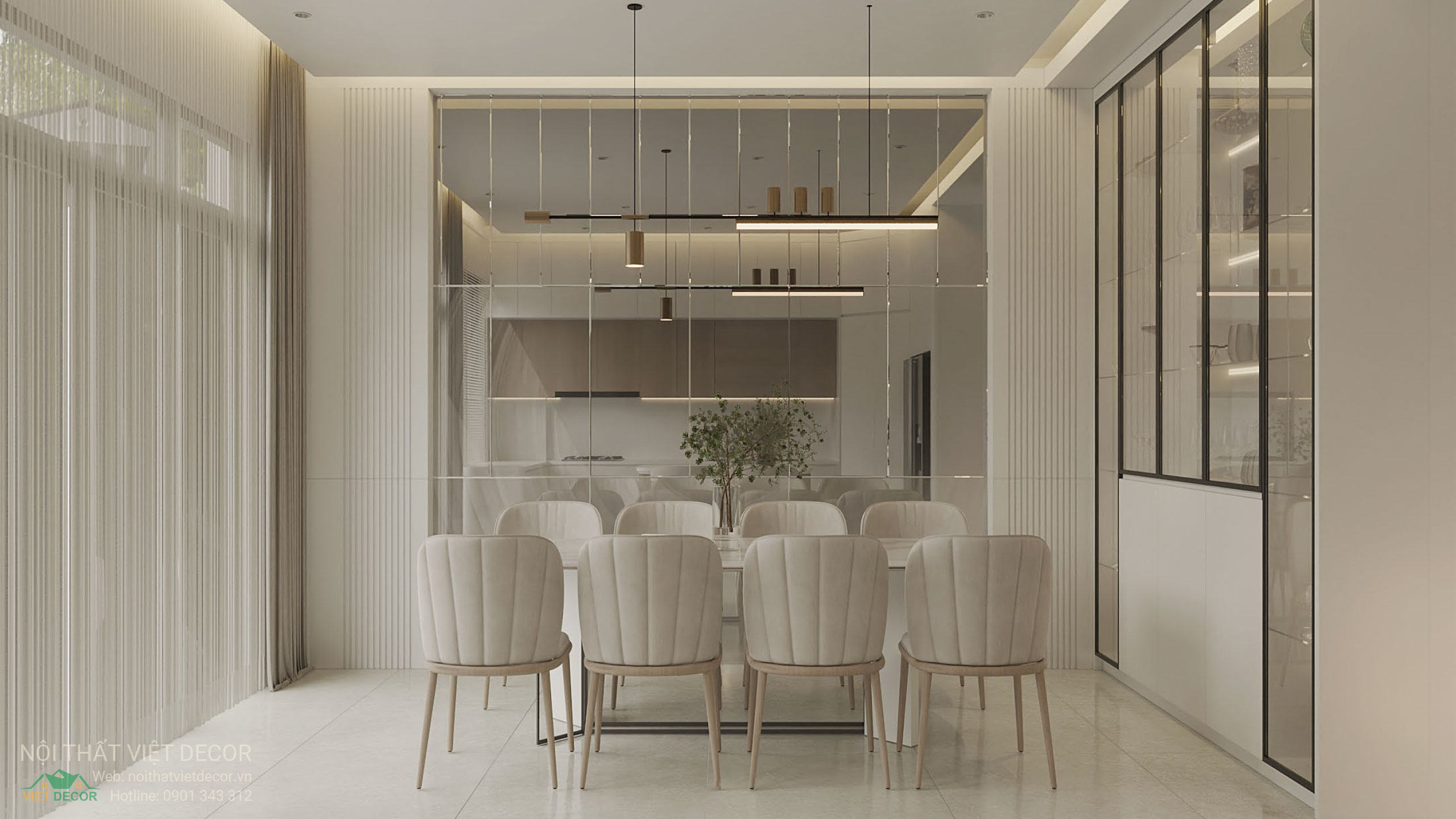 Nội Thất Việt Decor thiết kế thi công trang trí nội thất nhà phố tại phường Long Bình TP HCM, hồ sơ thiết kế 3D