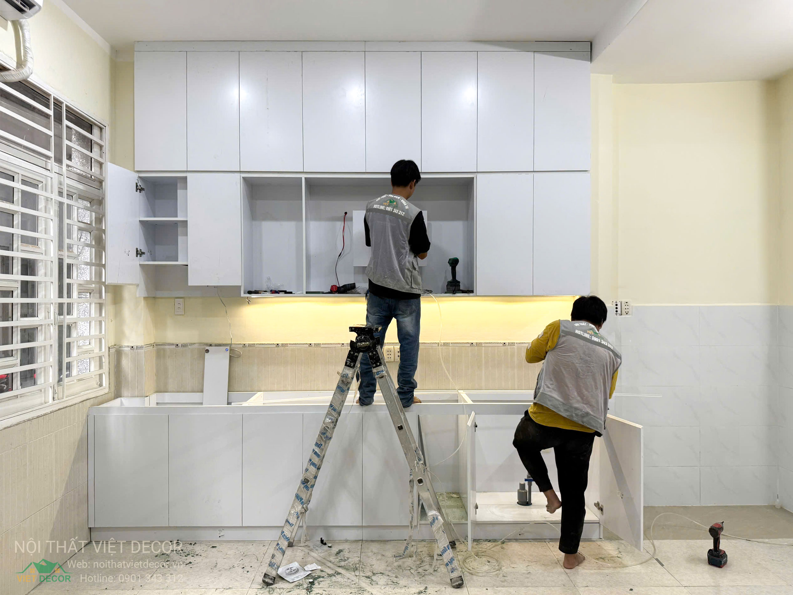 Nội Thất Việt Decor thiết kế thi công tủ bếp chữ I tại quận Phú Nhuận TP HCM