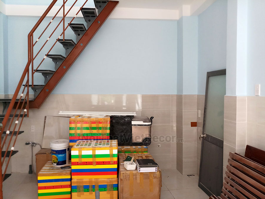 Noithatvietdecor Tủ bếp chữ L, gỗ tự nhiên xoan đào