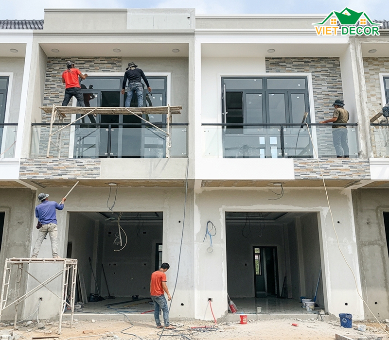Các giai đoạn thi công hoàn thiện nhà phố