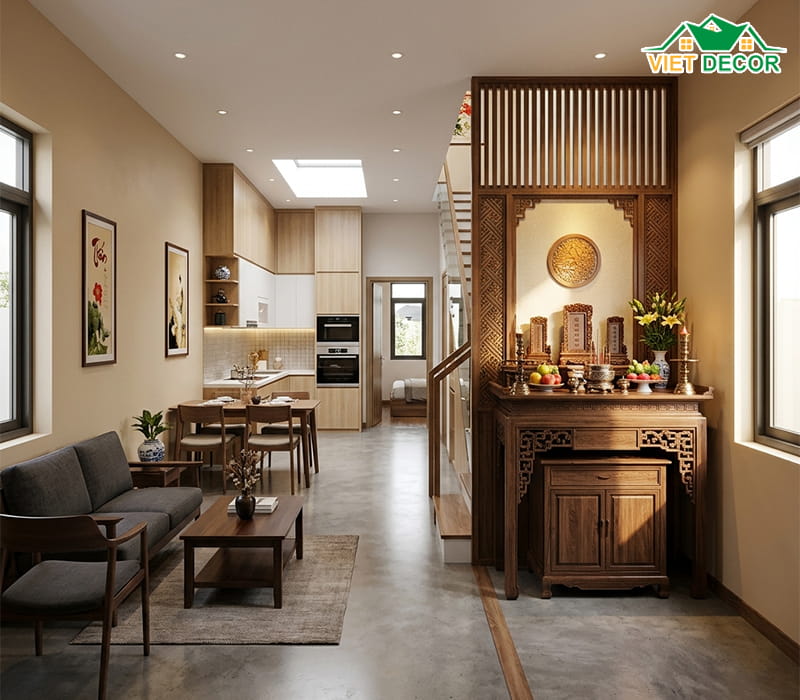 Mẫu nhà ống 2 tầng hiện đại, tối ưu diện tích