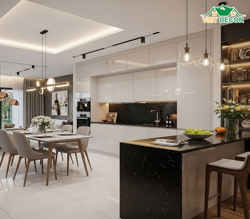 Thiết kế nội thất phòng bếp và ăn