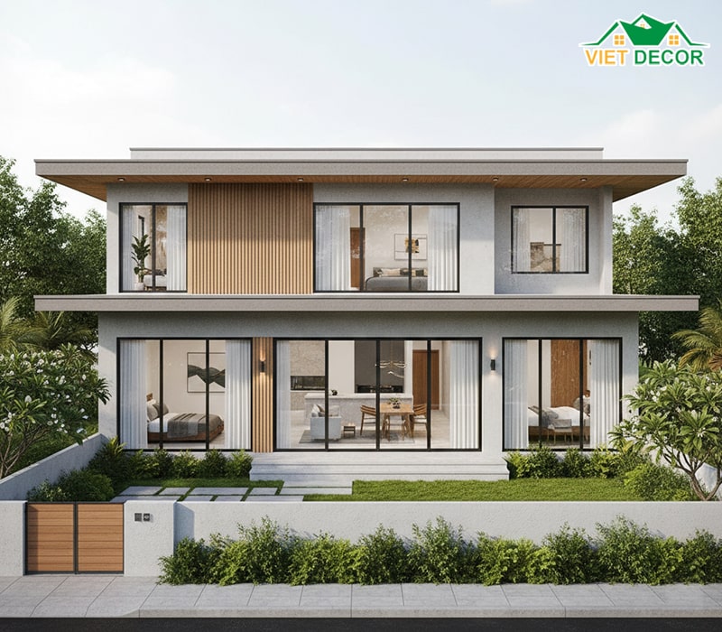 Mẫu nhà 1 tầng (cấp 4) 12x10m tiện nghi