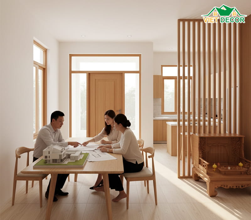 Những lưu ý quan trọng khi thiết kế nhà mặt tiền 8m sâu 10m 1 tầng
