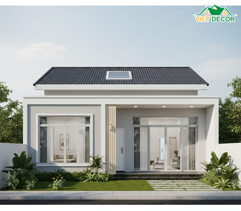 Đặc điểm nổi bật của mẫu thiết kế nhà mặt tiền 8m sâu 10m 1 tầng