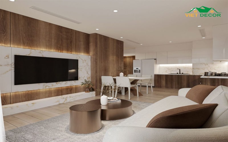 Trang trí phòng khách nhỉ 10m2 - Phong cách tối giản (Minimalist)