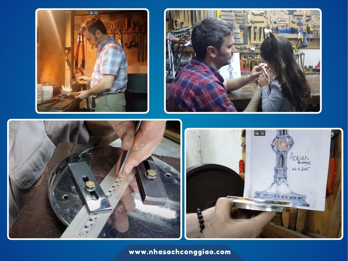 Tổng cộng, ông đã nhận được 850 món đồ bạc nặng khoảng 7,3 kg. Ông nấu chảy tất cả trong xưởng đúc và bắt đầu công việc chế tác. “Chén Thánh này được làm để tôn vinh những người khiêm tốn nhất, những người có lẽ sẽ không bao giờ có cơ hội gặp Đức Thánh Cha hoặc chạm vào tay Ngài. Tất cả điều này được thực hiện nhân danh họ” ông Pallarols chia sẻ.