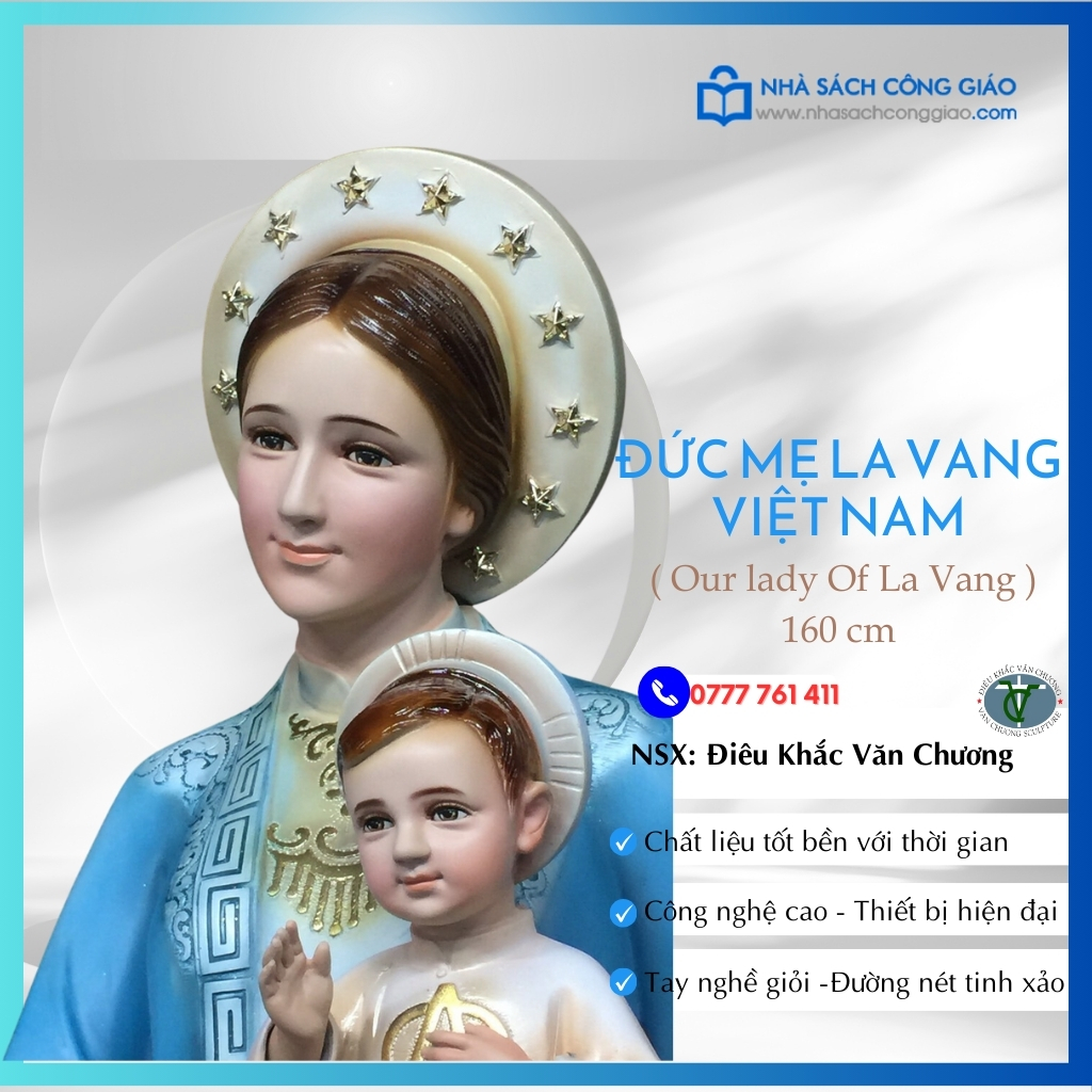 Tượng Đức Mẹ La Vang Việt Nam 160cm 