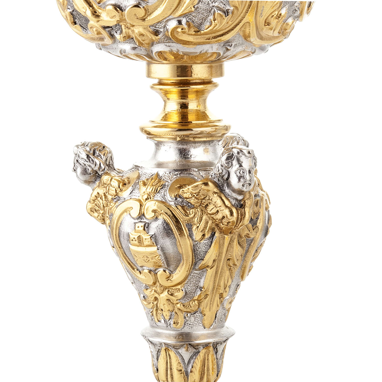 Chén lễ Italy xi vàng CLXV047 mẫu 3 Thiên Thần Putti