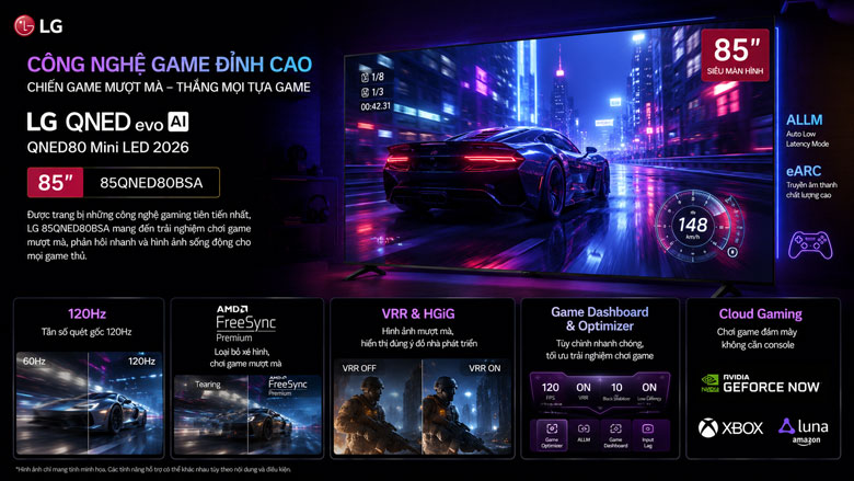 Đánh giá Smart Tivi LG QNED AI 4K 85 Inch 85QNED80BSA