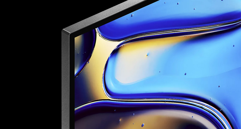 Tivi 55XR80 - Bề mặt hoàn thiện bằng phương pháp rung không định hướng. Hài hòa trong không gian ngôi nhà của bạn