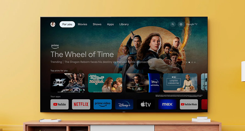 Google Tivi QLED Mini LED Sony AI 4K 75 inch K-75XR70 - Nội dung giải trí bạn yêu thích. Với sự trợ giúp từ Google.