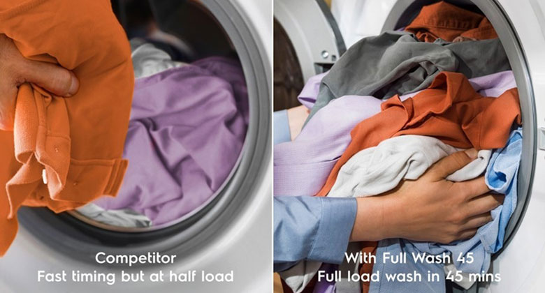 Electrolux EWW9024P3WC - Giặt nhanh đầy tải chỉ 45 phút