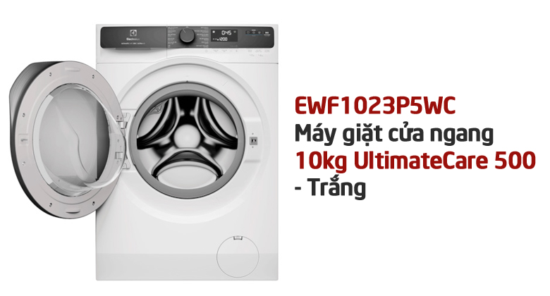 máy giặt Electrolux UltimateCare 500 Inverter 10 kg EWF1023P5WC