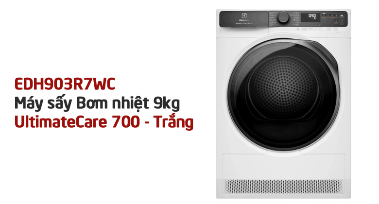 Máy sấy bơm nhiệt Electrolux UltimateCare 9 kg EDH903R7WC giá bao nhiêu? Cập nhật 2024 mới nhất
