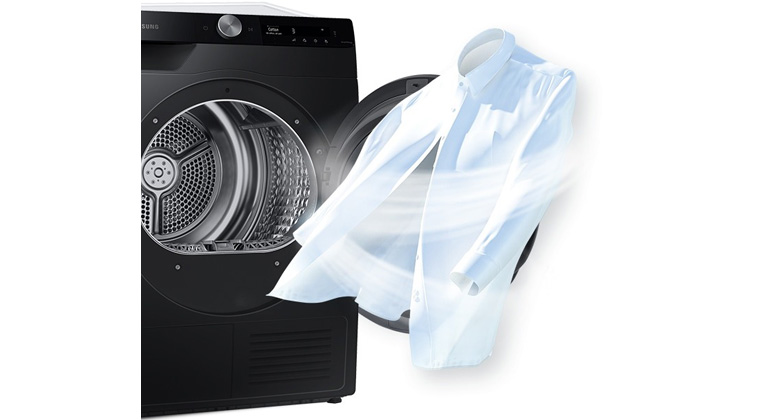 máy sấy bơm nhiệt samsung inverter 9 kg dv90t7240bb sv - Công nghệ AirWash