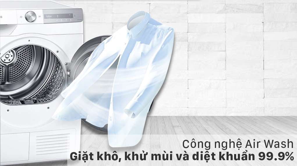 Máy sấy Samsung DV90T7240BH - Giặt khô khử mùi với công nghệ Air Wash