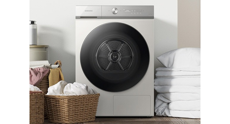 Máy sấy bơm nhiệt Samsung Bespoke AI 17 kg DV17B9750CV/SV - Lồng sấy lớn