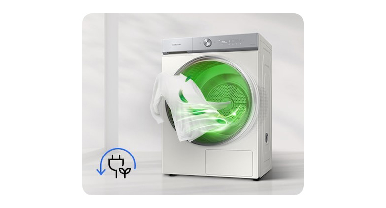 Máy sấy bơm nhiệt Samsung Bespoke AI 17 kg DV17B9750CV/SV - Công nghệ sấy bơm nhiệt Hybrid Heatpump