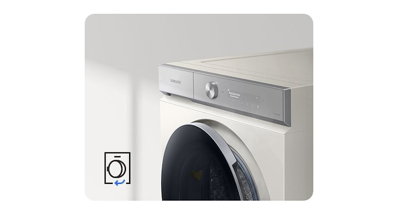 Máy sấy bơm nhiệt Samsung Bespoke AI 17 kg DV17B9750CV/SV - Cửa mở tự động